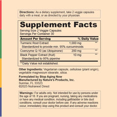 Top view of Stop Aging Now CoQ10 200mg bottle for convenient daily use