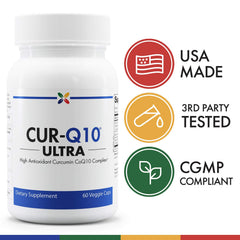 Stop Aging Now CUR-Q10 Ultra Complex turmeric-curcumin blend highlights absorption