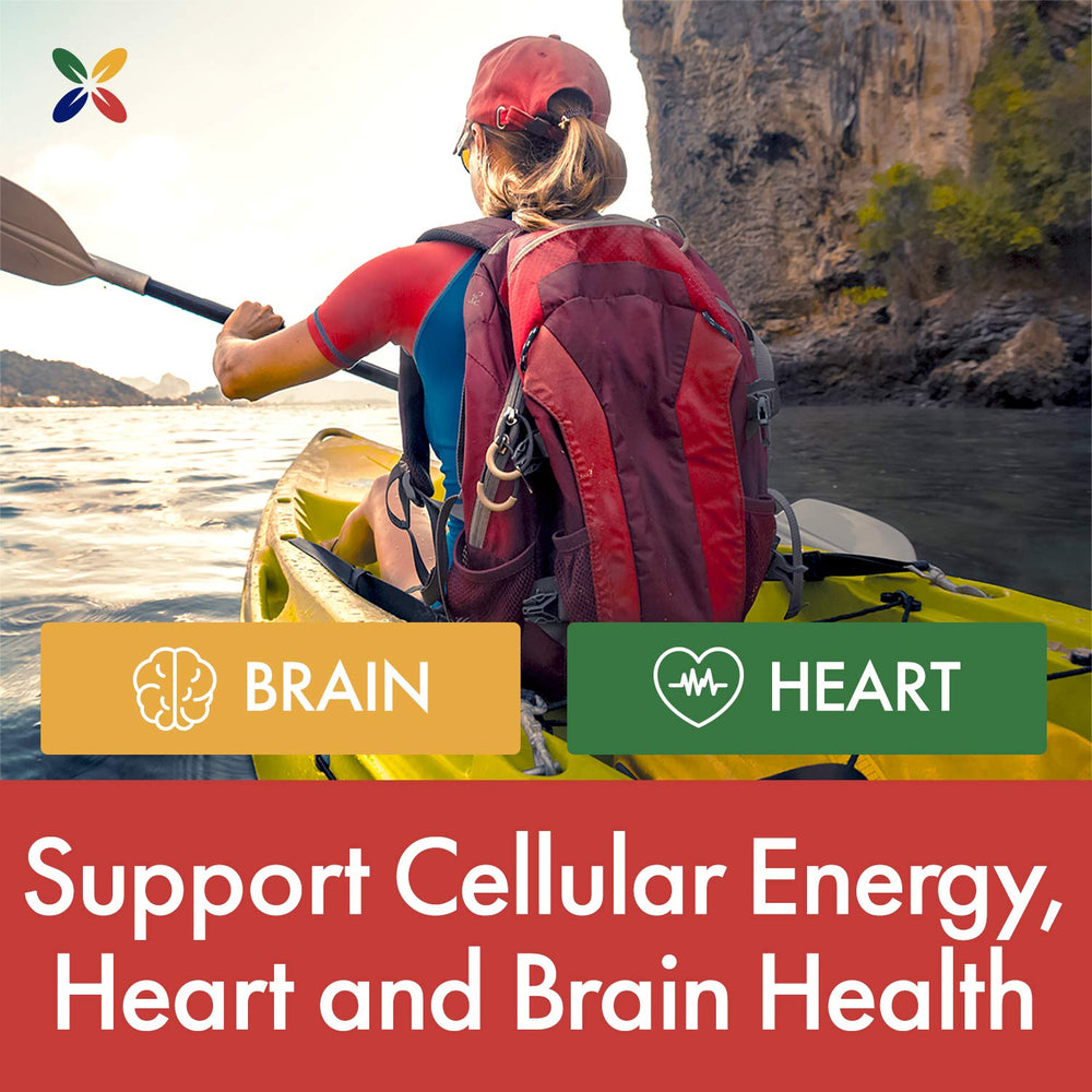 Stop Aging Now Max Q10 Bioperine on label indicating enhanced absorption