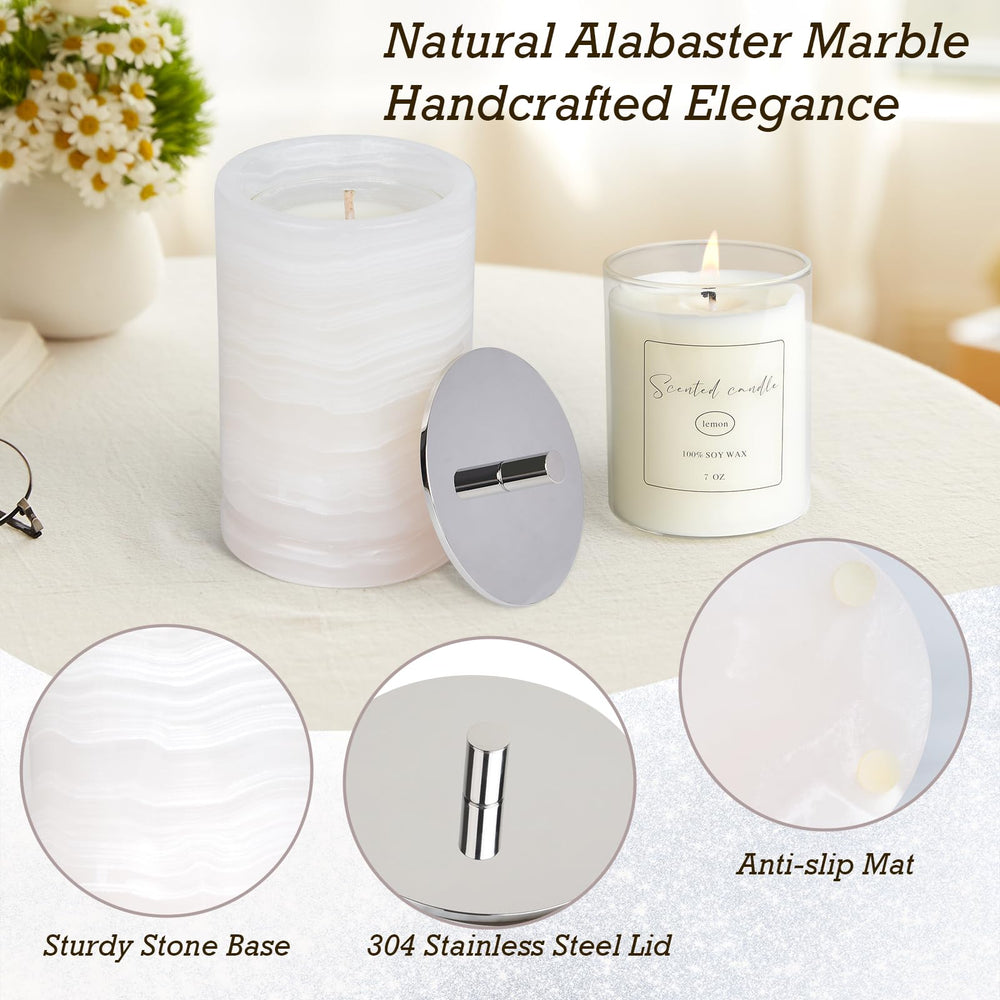 Story of Stone lemon vanilla soy wax delivers a clean burn and bright aroma.