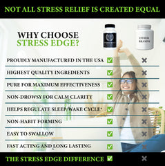 Straight Edge Labs Stress Edge night scene suggests better sleep support.