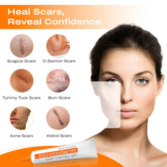 Strataderm old and new scar management transparent gel for smoother scars