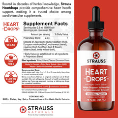 Strauss HeartDrops aged garlic extract detail with rich aroma