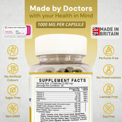 Strength & Spices 1000mg vegan capsules ready for daily mobility routine.