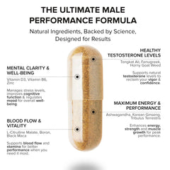 STRIVLABS Peak Potential capsules close-up highlighting the 12-in-1 formula
