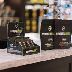 Strokes Gained Hydration orange packaging makes a thoughtful golf gift.