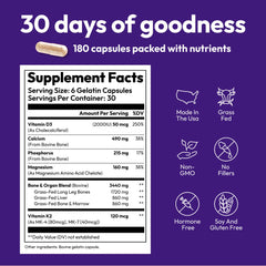Illustration of daily dosage with Strong Jaw supplement.