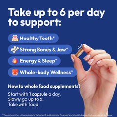 Strong Jaw Tooth Restore capsules close-up showing dosage form