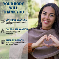 StrongVit ashwagandha capsules emphasizing natural adaptogens for calmer evenings.