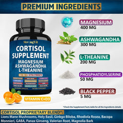 StrongVit capsules closeup highlighting high-potency sleep support.