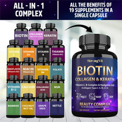 StrongVit capsules on white surface suggest convenient daily routine.
