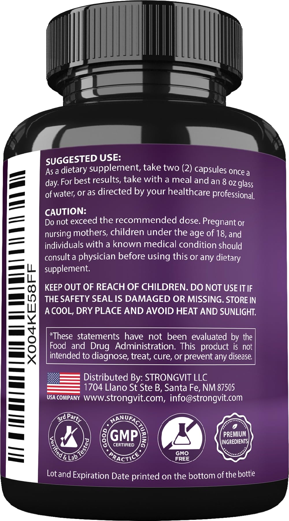 StrongVit blend of green tea, blueberry, and pomegranate extracts in a vibrant mix