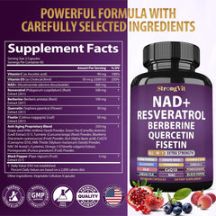 StrongVit pure organic resveratrol capsules as a natural antioxidant source