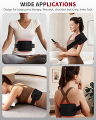 STRONIC red light therapy belt timer remote supports adjustable treatment durations.