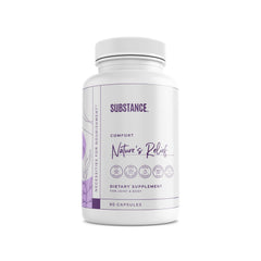 SUBSTANCE Nature's Relief turmeric capsules for joint comfort and daily mobility.