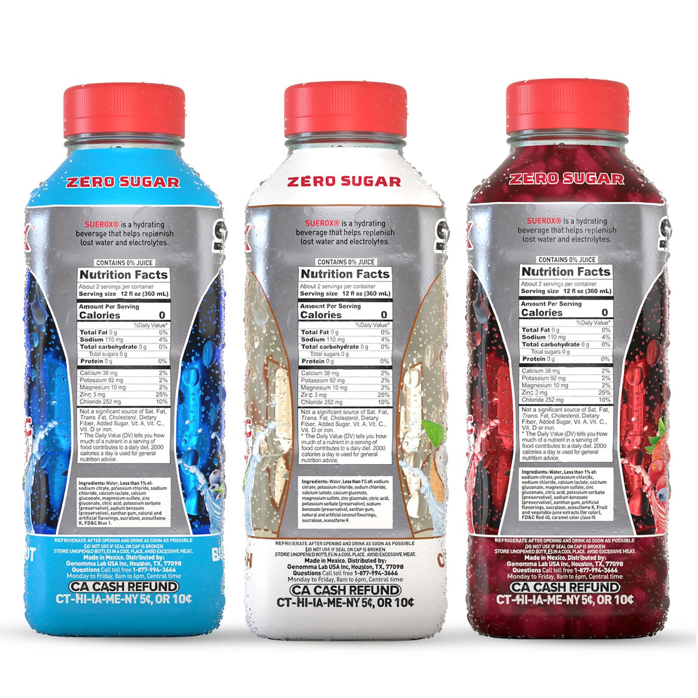 SueroX cool refresh serve emphasizes simple chilling and sipping at any activity