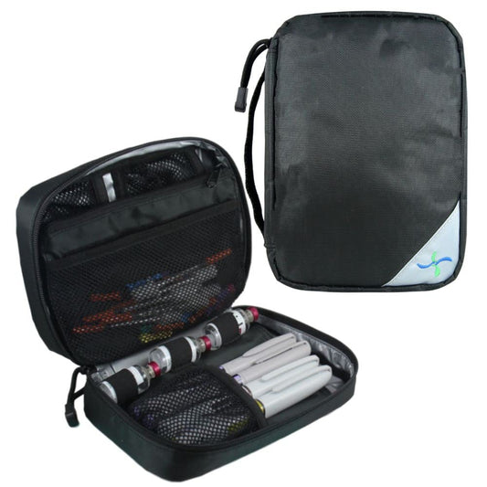 Sugar Medical Insulated Diabetes Organizer front view with roomy storage.