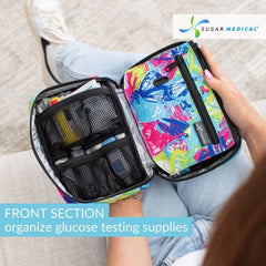 Sugar Medical Insulated Diabetes Organizer side view highlighting slim profile