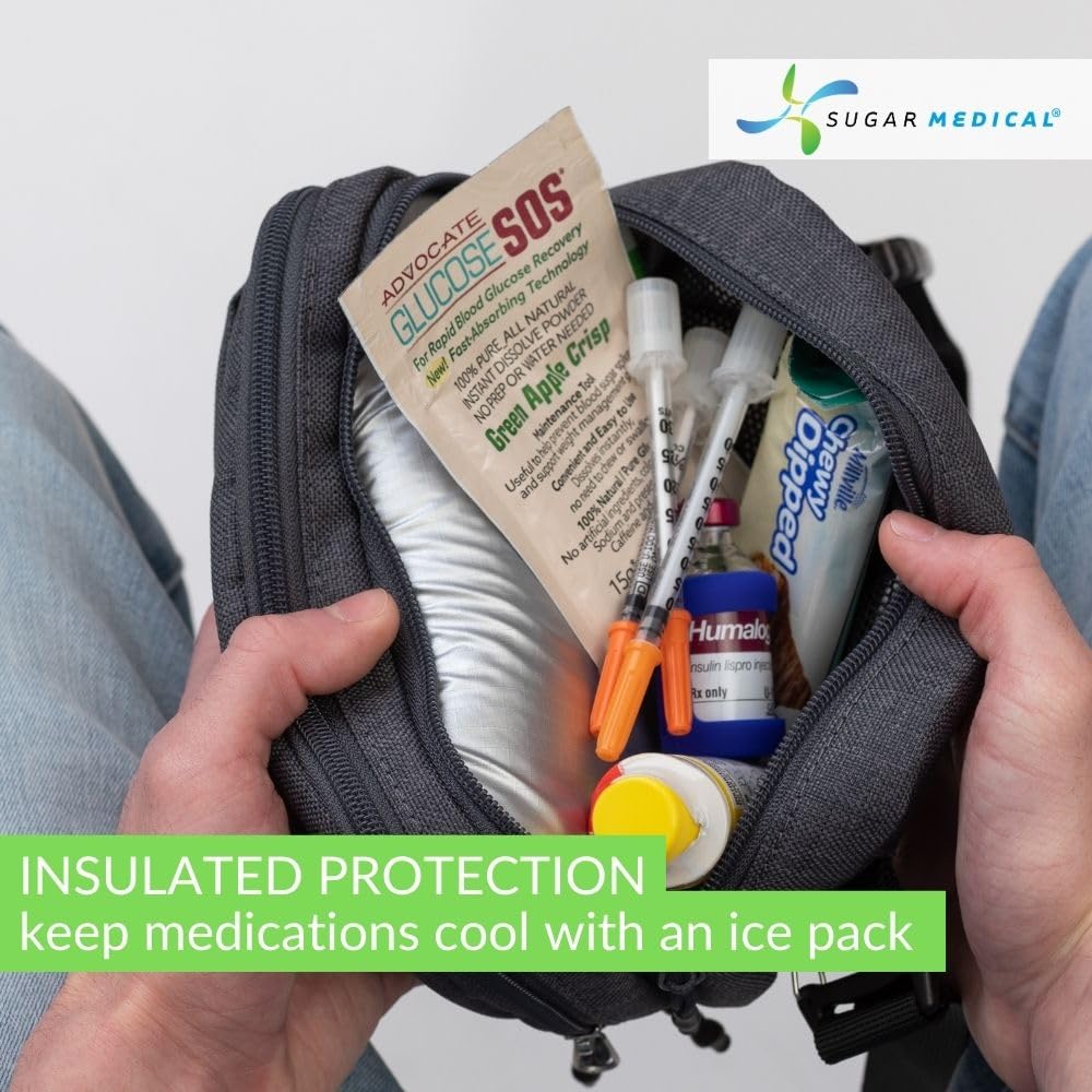 Sugar Medical compact travel case for on-the-go diabetes essentials