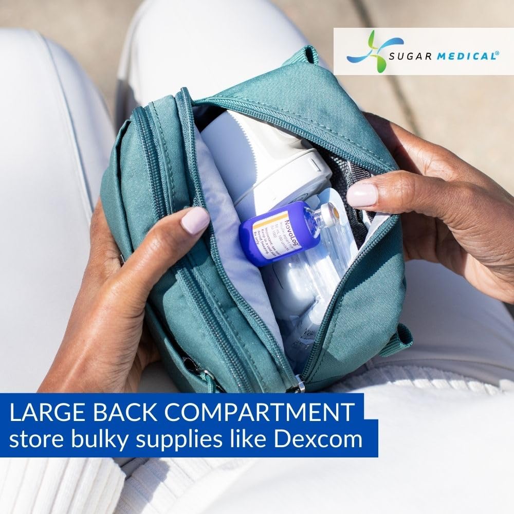 Sugar Medical insulated diabetes supply bag Pine front pocket for quick access