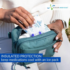 Sugar Medical insulated diabetes supply bag Pine insulated pocket for insulin storage