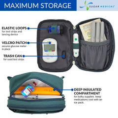 Sugar Medical insulated diabetes supply bag Pine removable strap for versatility