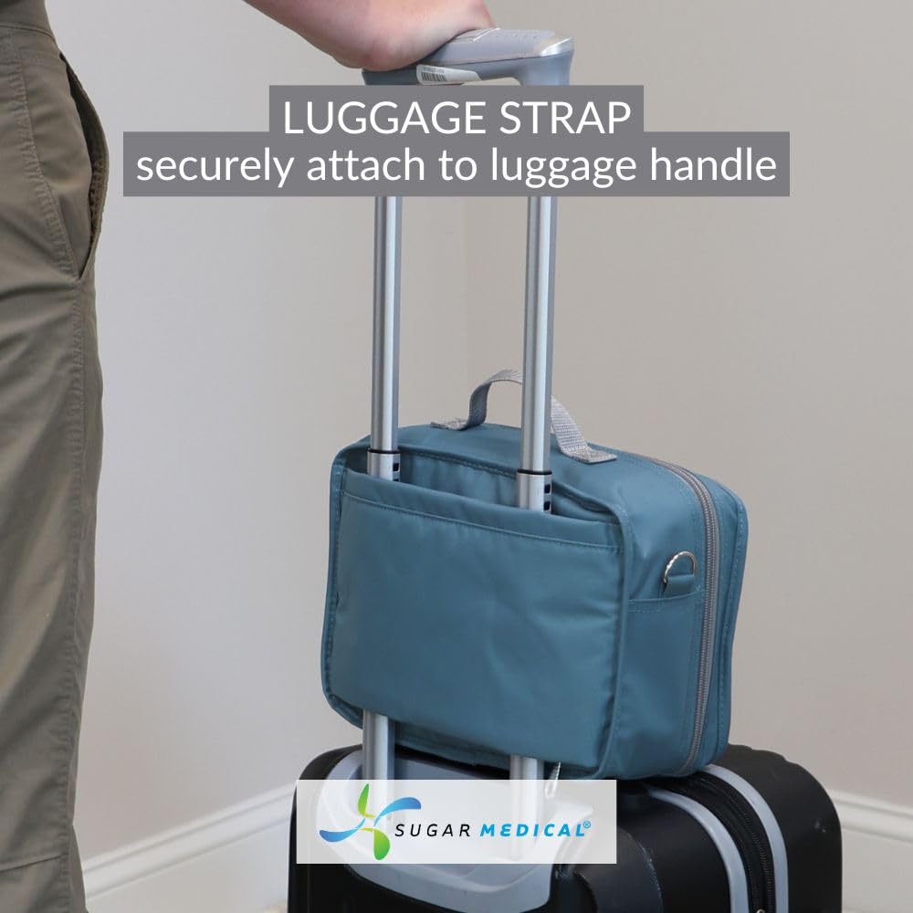 Sugar Medical insulated travel bag sturdy zipper for reliable use on the go.
