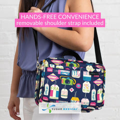 Sugar Medical diabetes travel bag insulin storage area for pens and vials