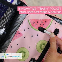 Sugar Medical travel-friendly diabetes bag designed in Virginia for everyday use.