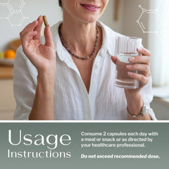 SugarMD Gluxion capsules close-up emphasizing easy daily dosage and chew-free intake.