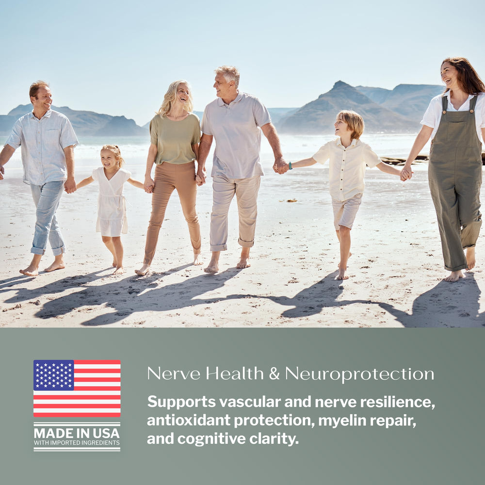 SugarMD Neuropathy vegan allergy-free ingredients highlighted on the label.