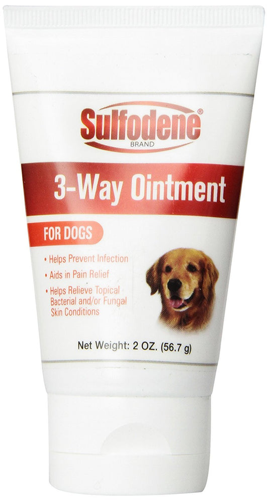 Sulfodene 3 Way Ointment tube close-up showing quick topical soothing
