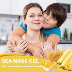 SumDIP Sea Moss Gel in freezer illustrating long-term storage capability.