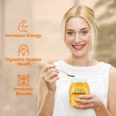 SumDIP Sea Moss Gel in the fridge emphasizing freshness and storage ease.