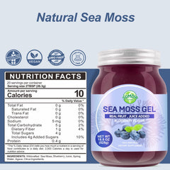 SumDIP Sea Moss Gel label highlights minerals and vitamins
