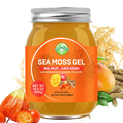 SumDIP Ashwagandha Mango Sea Moss Gel bottle for daily immune and energy support.