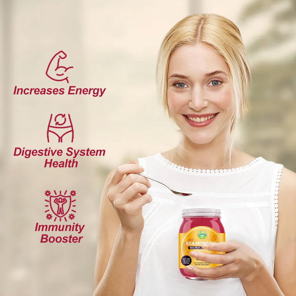 SumDIP gel with elderberry and ginger infusion for flavor and aroma.