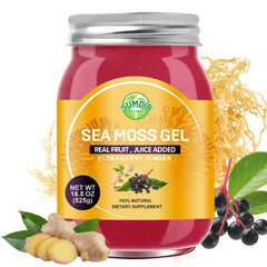 SumDIP seamoss gel jar front shows natural, premium packaging.