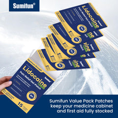 Sumifun 30-count box with patches for convenient storage