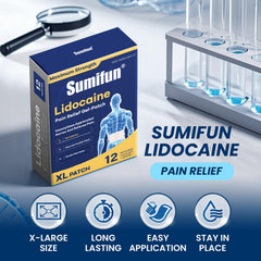 Sumifun 4 percent lidocaine XL patch highlighting its high strength formula