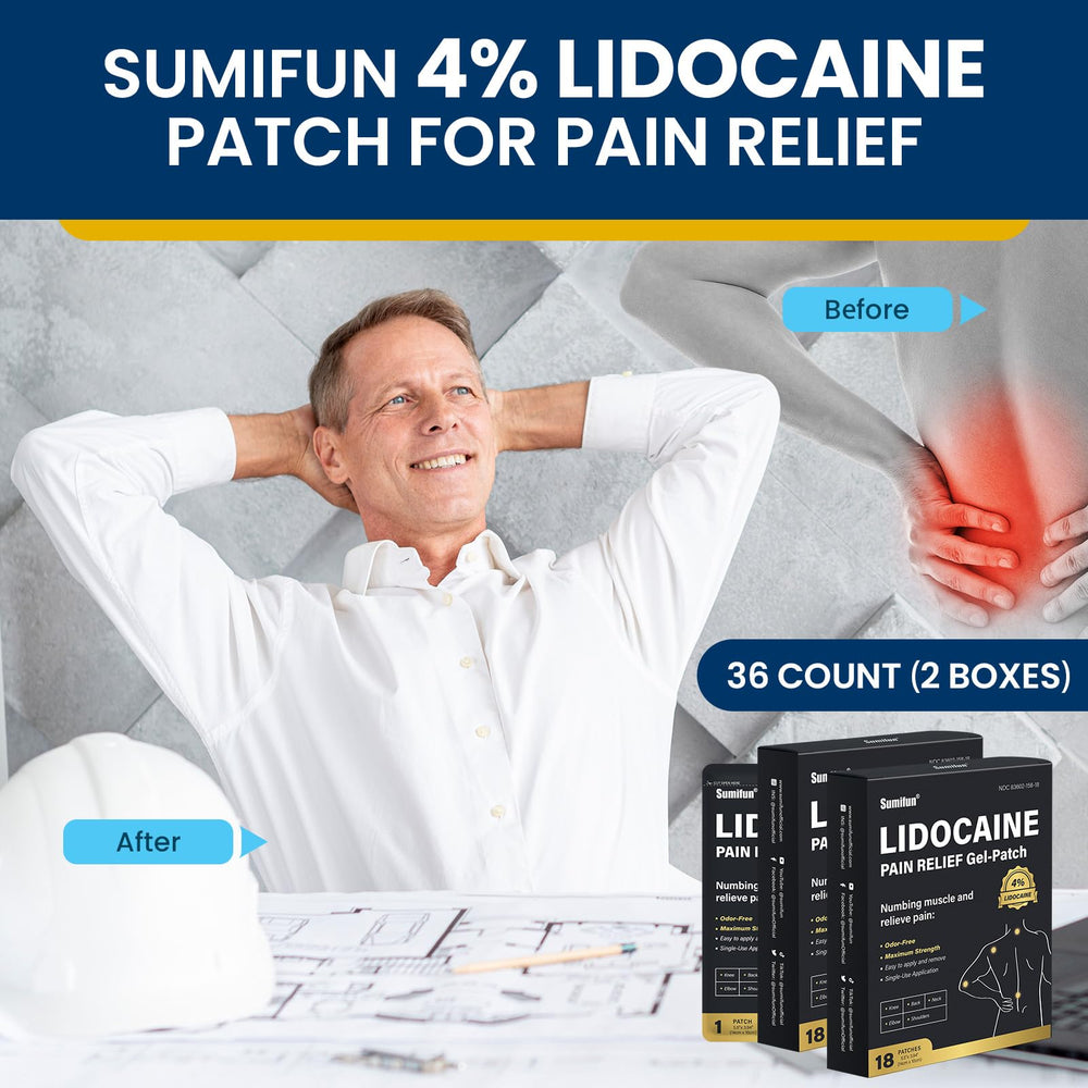Sumifun lidocaine patch on neck helps with everyday stiffness