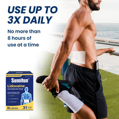 Sumifun XL Lidocaine patch begins numbing within 12 minutes for quick comfort.