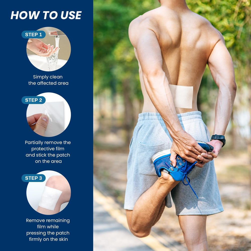 Sumifun XL Lidocaine Patches feature four-corner reinforcement for secure wear