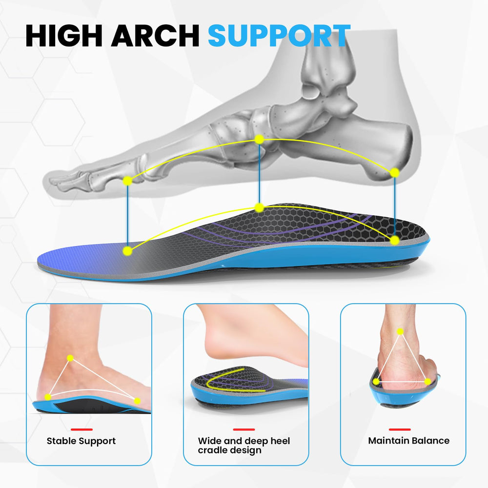 Sumiwish carbon fiber insole aids recovery with flat-foot stability after injuries.