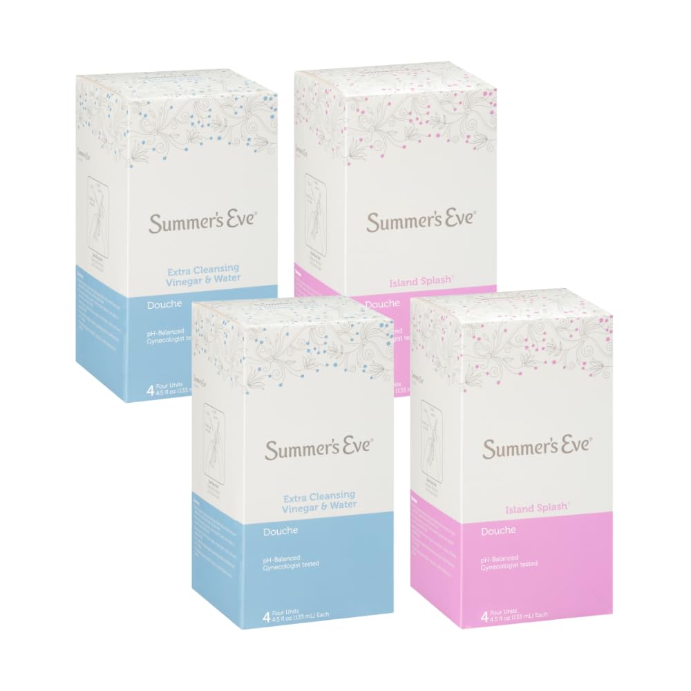 Summer's Eve Island Splash douche bottle for gentle cleansing.