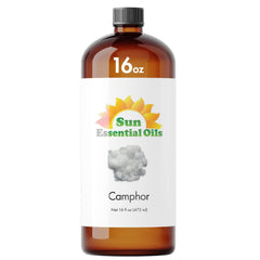 Sun Essential Oils camphor oil drops into a diffuser for a crisp ambiance