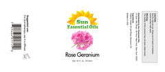 Rose Geranium oil in a diffuser setup for a tranquil living area.