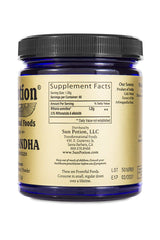 Sun Potion Ashwagandha measuring scoop shows easy portioning for your routine