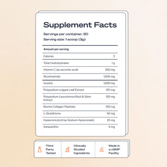 Sun Powder 1000mg Nicotinamide clinically dosed for skin support