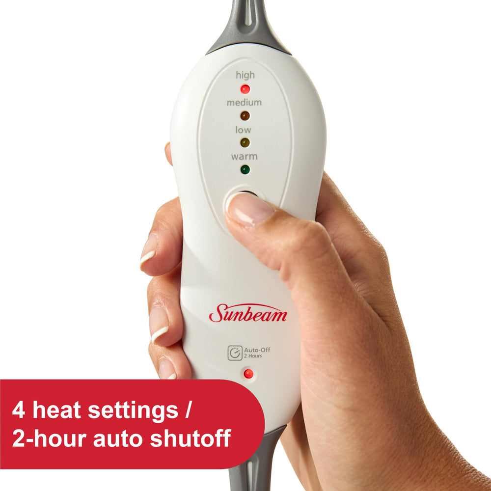 Sunbeam Thermabelt pocket detail highlighting built-in warmth for hands.
